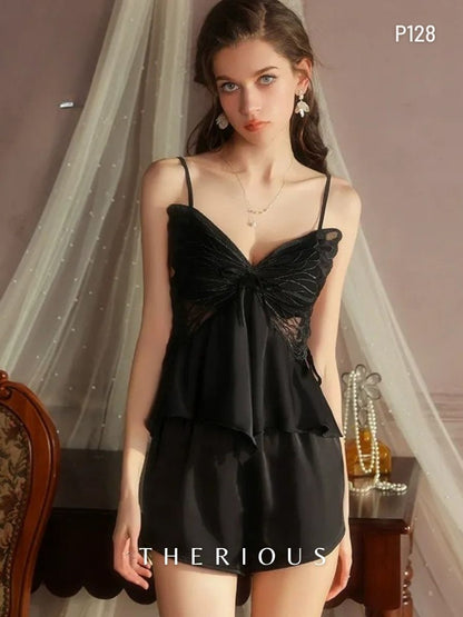 Noa Butterfly Pants Set Lingerie P128 [Ready Stock]