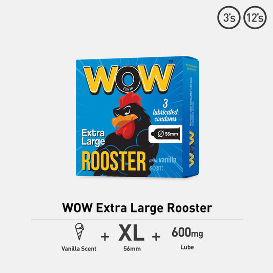 Care WOW Extra Large Rooster 3’S Condom [Ready Stock]