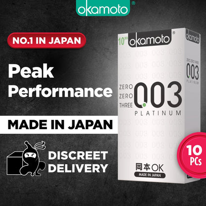 Okamoto 003 Platinum Condom in 10 packs [Ready Stock]