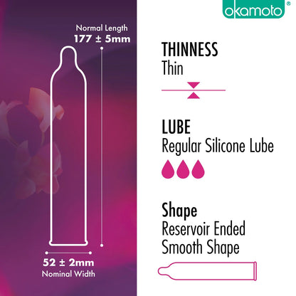 Okamoto Orchid Condom in 12 packs [Ready Stock]