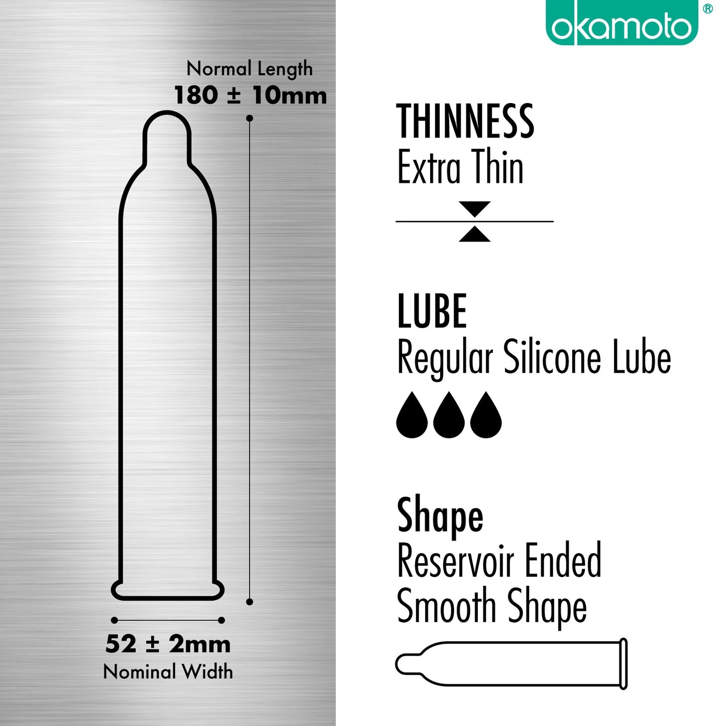 Okamoto 003 Platinum Condom in 10 packs [Ready Stock]