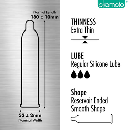 Okamoto 003 Platinum Condom in 10 packs [Ready Stock]