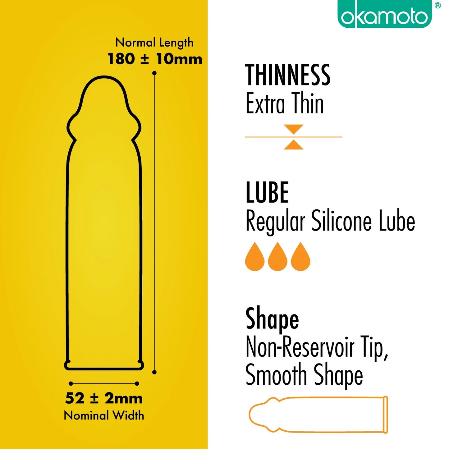 Okamoto 003 Real Fit Condom in 10 packs [Ready Stock]